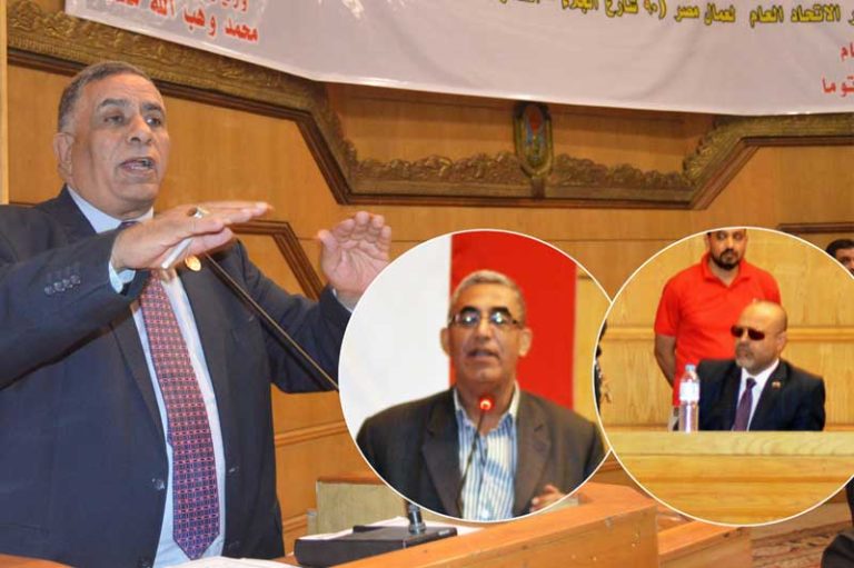 في عمومية التجارة “جبران وعبد الوهاب”: وهب الله أخذ علي عاتقه توحيد الحركة النقابية العمالية المصرية ويسعي لخروج تشريعات عمالية متوازنة تحقق الأمان لعمال مصر