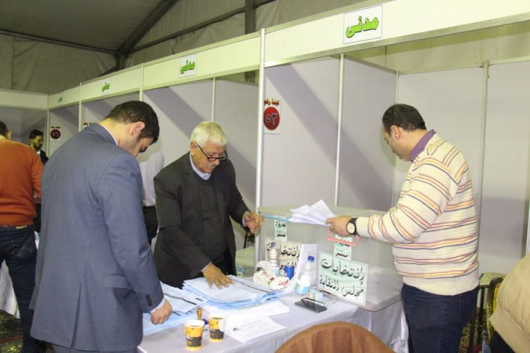انتهاء الوقت الاصلى للتصويت على انتخابات المهندسين