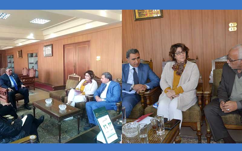 زيارة الوفد الايطالى