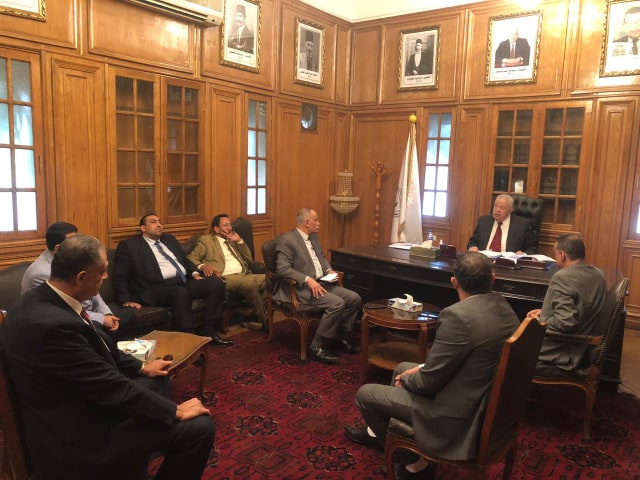 اجتماع نقيب المحامين بمحاميى الفيوم