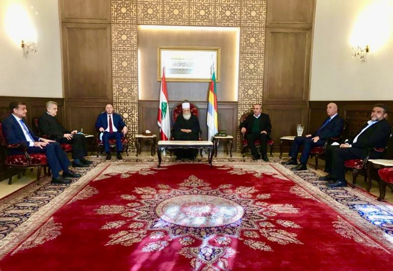 شيخ العقل استقبل قيادة الاتحاد العمالي العام فى لبنان