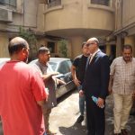 رئيس اتحاد العمال يتفقد الجراج