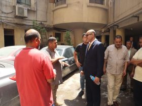 رئيس اتحاد العمال يتفقد الجراج