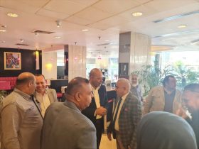 جبران يستقبل ستار دنبوس رئيس وفد عمال دولة العراق