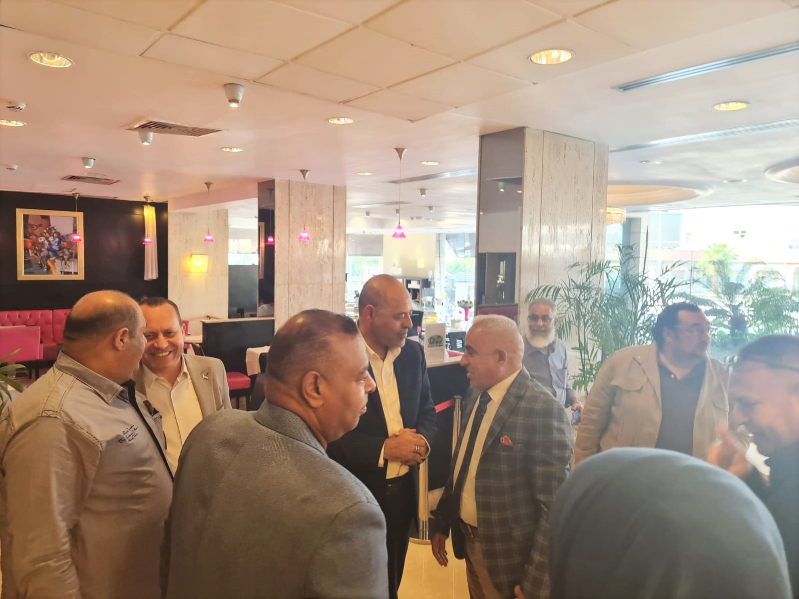 جبران يستقبل ستار دنبوس رئيس وفد عمال دولة العراق