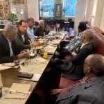 لقاء رئيسا اتحاد عمال مصر وكينيا بمؤتمر العمل الدولى