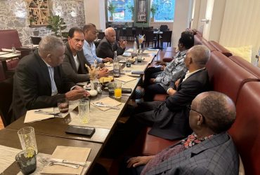 لقاء رئيسا اتحاد عمال مصر وكينيا بمؤتمر العمل الدولى