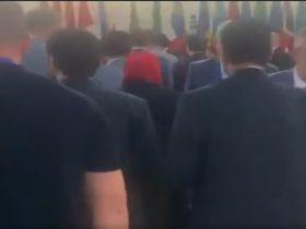 انسحاب الوفود العربية المشاركة بمؤتمر العمل الدولى خلال كلمة اسرائيل