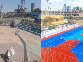 تطورات ملاعب السلة بالمؤسسة العمالية بشبرا