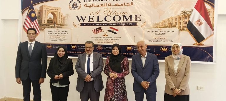 الجامعة العمالية تستقبل نائب رئيس جامعة ماليزية لبحث سبل التعاون الأكاديمي