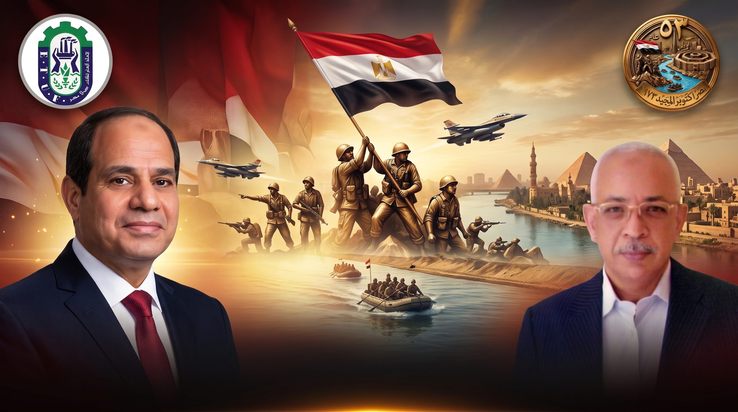 في ذكرى النصر الـ53: عمال مصر يوجه التهنئة لرئيس الجمهورية